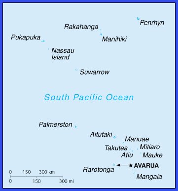 Cook Island map