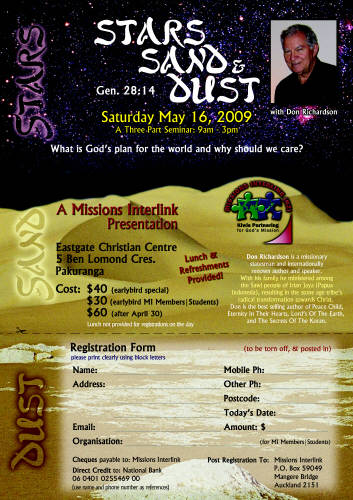 Stars Sand & Dust Missions Seminar