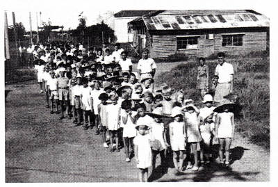School children Lunghwa Camp WWII