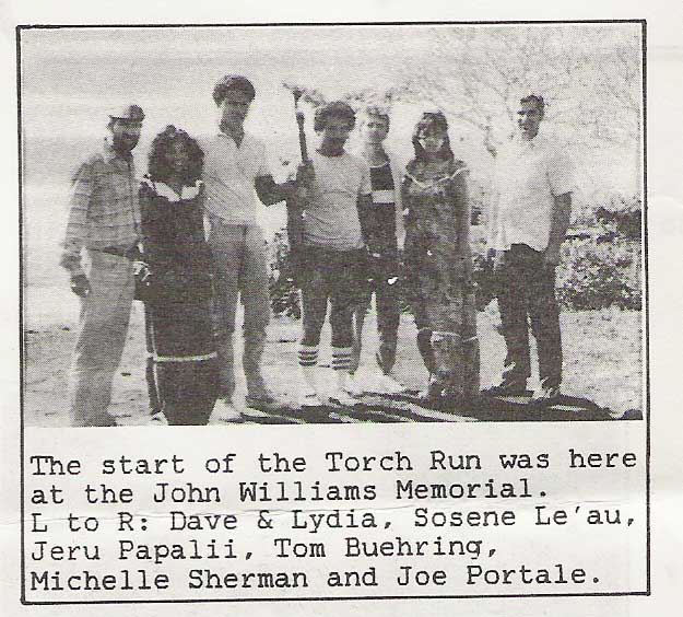 Torch Run 1983 - Savaii