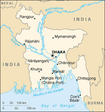 Bangladesh map