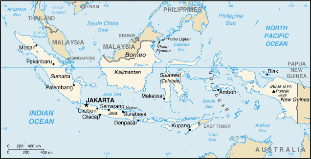 Indonesian map