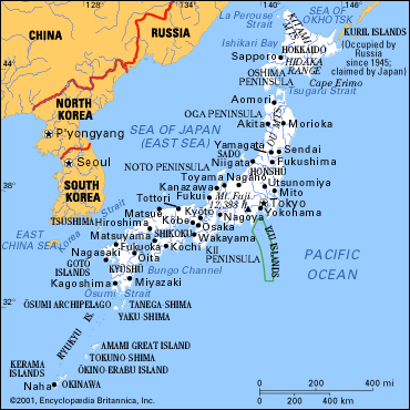 Church Groups Japan map